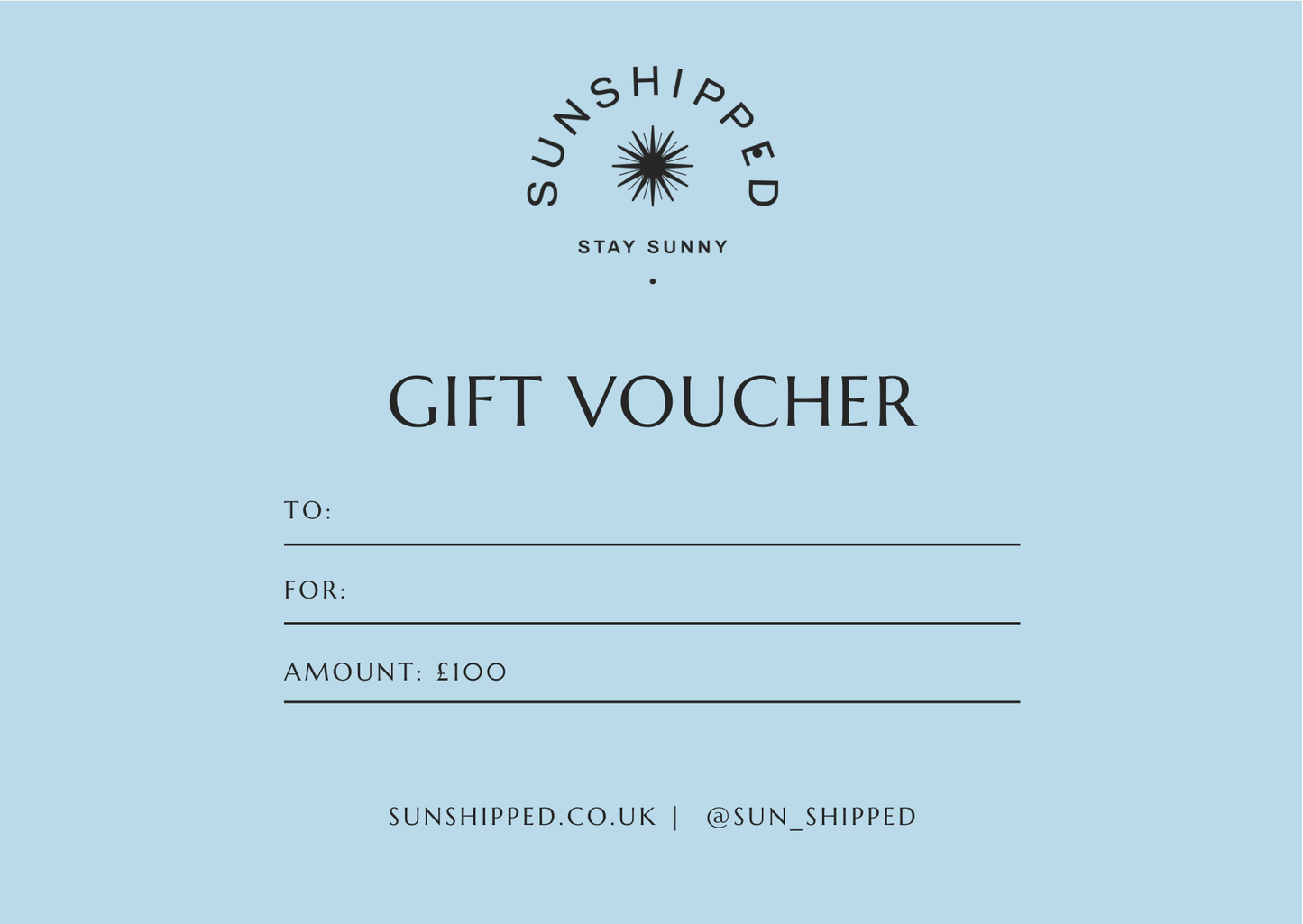 SunShipped Gift Card